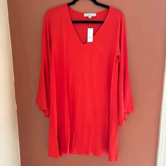 LOFT Bell Sleeve Dress - Picture 3 of 4
